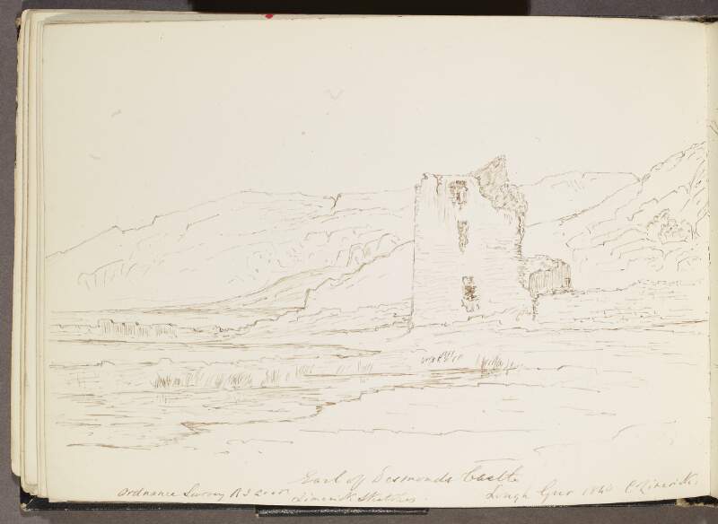 Earl of Desmonds Castle, Lough Gur, 1840, County Limerick