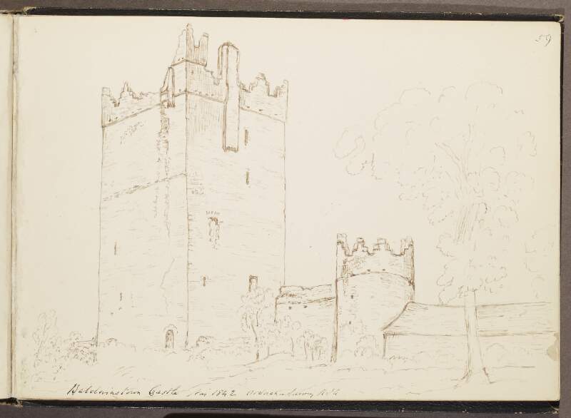 Baldwinstown Castle in 1842