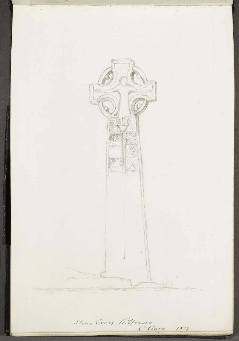 Stone cross, Kilfenora, County Clare, 1839