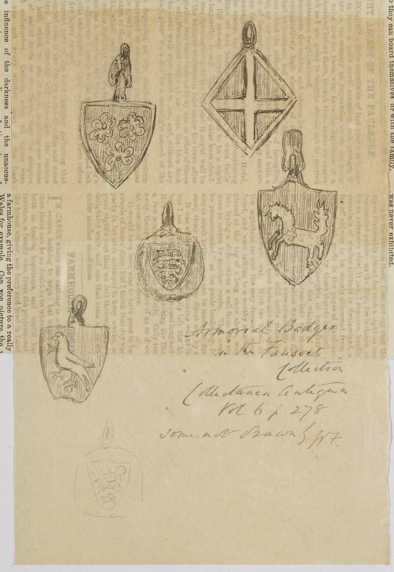 Armorial badges in the Fausset collection