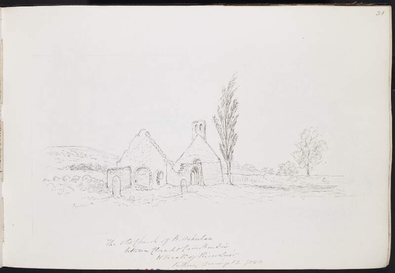 The old church of Killsheelan [Kilsheelan], between Clonmel and Carrick-on-Suir, W bank of River Suir