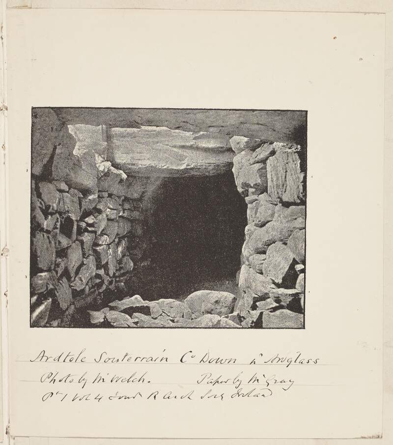 Ardtole, souterrain, County Down, near Ardglass