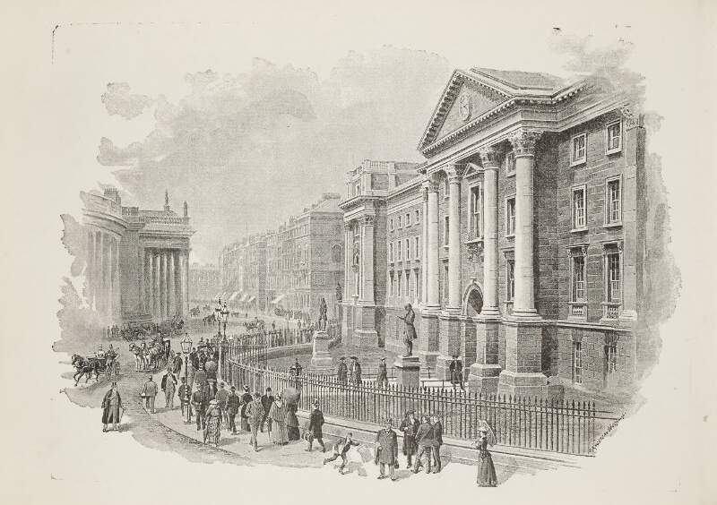 [Front gates of Trinity College, Dublin]