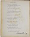 Typescript poem entitled "The Court Jester", signed by Hudson Hawley,