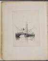 [Drawing of two boats in a harbour]