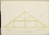 [Section of a 'Roof to a Chapel near the Circus Portman Square', with detailed dimensions].