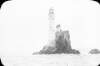 [New Fastnet Lighthouse, with partly dismantled old lighthouse tower, off the coast of Co. Cork]