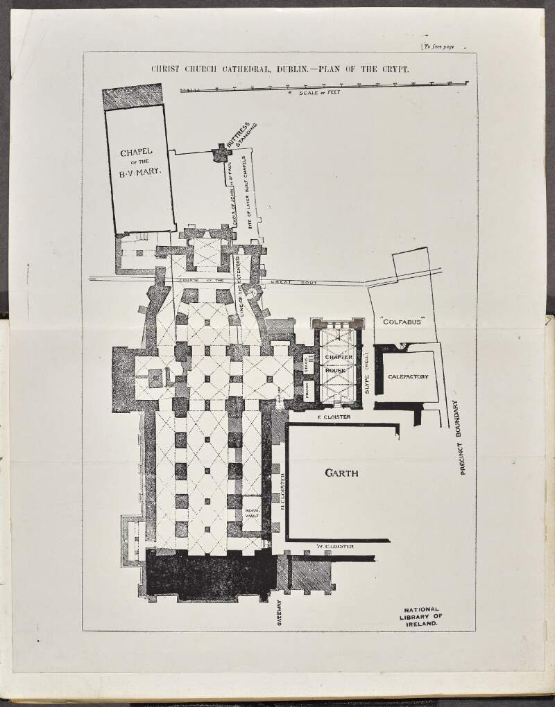 Christ Church Cathedral, Dublin - Plan of Crypt