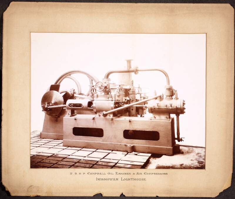 [Campbell oil engine and air compressor, Inishowen Lighthouse, Co. Donegal]