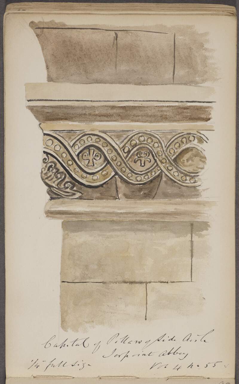 Capital of pillars of side aisle, Jerpoint Abbey