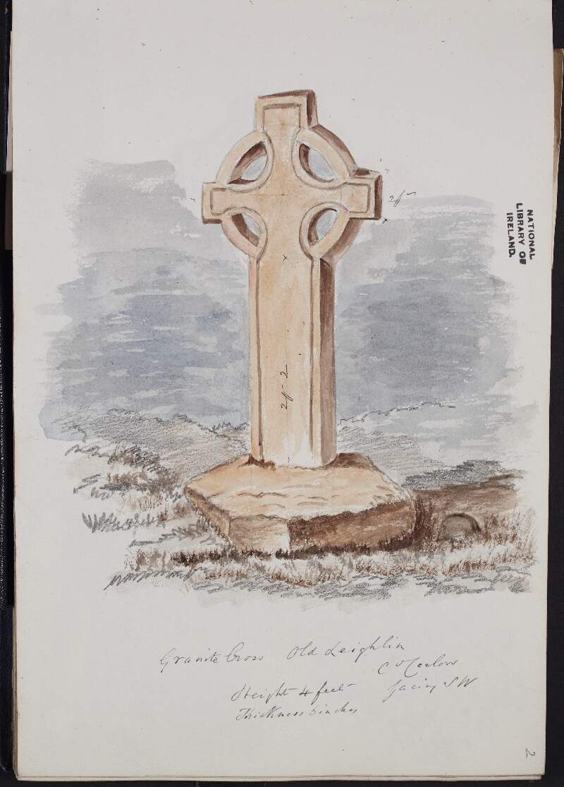 Granite cross, old Leighlin [Leighlinbridge], County Carlow