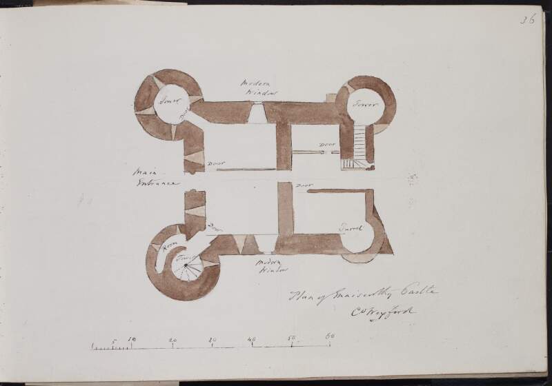 Plan of Enniscorthy Castle, County Wexford