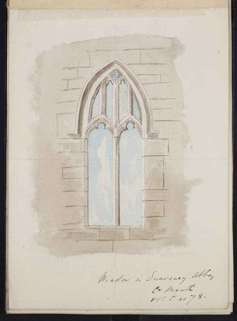 Window in Dunsaney [Dunsany] Abbey, County Meath