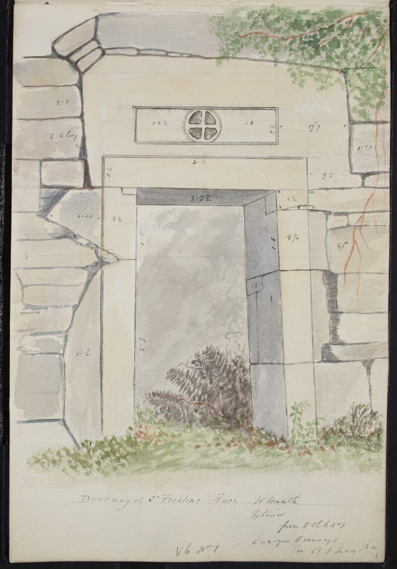 Doorway of St. Fechtin's [Feichin's], Fore, Westmeath [graphic].
