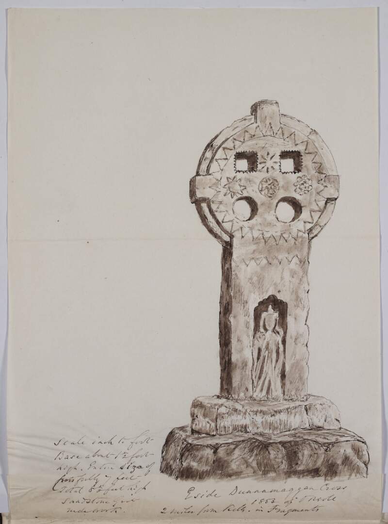 East side, Dunnamaggan Cross, 1853, 2 miles from Kells, in fragments