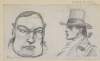[Portrait sketches of two men, one in profile]
