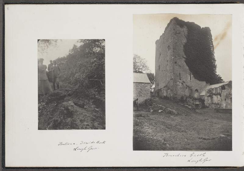 Bullaun, Druid's Rock, Lough Gur ; Bourcher's Castle, Lough Gur