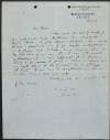 Letter from James Joyce to W. B. Yeats about sending the proofs of his book 'Dubliners' to a publisher Martin Secker,