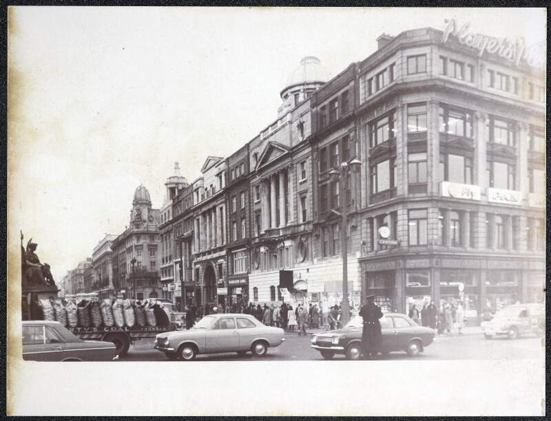 [Lower O'Connell Street, looking towards Clery's from O'Connell Bridge]
