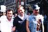 Close up of Bill Foley, Kieran Rose and Eoin Collins. Dublin Lesbian and Gay Pride March