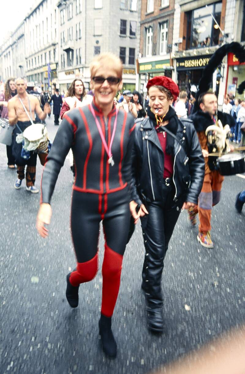 Ailbhe Smyth and Maria Walsh. Dublin Lesbian and Gay Pride March
