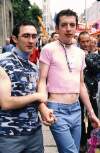 Close up of Colm Molloy and Jed Dowling. Dublin Lesbian and Gay Pride March