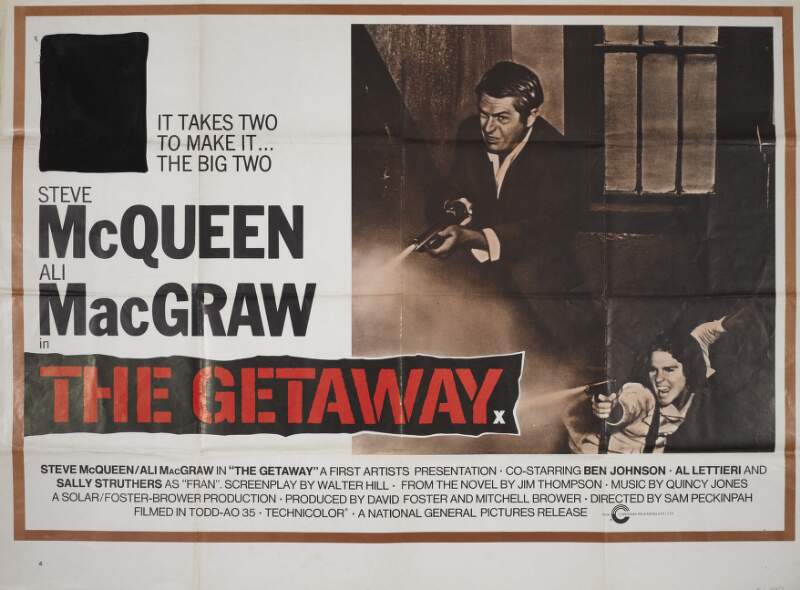 [Censored poster for 'The Getaway'],