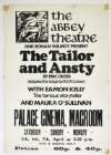 The Abbey Theatre and Ronan Wilmot present 'The Tailor & Ansty' by Eric Cross : (Adapted for stage by P.J. O'Connor) with Éamon Kelly the famous storyteller and Maura O'Sullivan Palace Theatre, Macroom [Co. Cork] Saturday - Sunday - Monday - 5th, 6th, 7th, April [1975] at 8.30 p.m. for 3 nights only. Prices - 60p. & 40p.