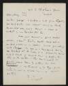 Letter from W. B. Yeats, 96 S. Stephen's Green, Dublin, to George Yeats,