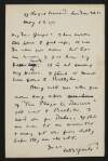 Letter from W. B. Yeats, 27 Royal Crescent, London. W. 11,  to George Yeats,