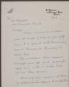 Letter to 'An Taoiseach and Executive Council' refusing an invitation to the anniversay mass and graveside ceremony in Arbour Hill, including reasons for refusal,