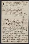 Letter from W. John Cranford, Pennsylvania, to Arthur Griffith regarding Irish American support for the Anglo-Irish Treaty,