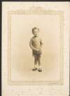 [Unidentified young boy, full length portrait]