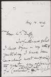 Letter from Henry Fielding Dickens to George Gavan Duffy regarding the trial of Roger Casement,