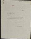 Typescript copy letter from Kevin O'Higgins to Gearoid O'Sullivan, Portobello Barracks, accepting his resignation,