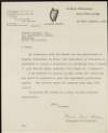Letter from Seán MacLellan, Department of Education, to Robert Brennan regarding permissions to publish a translation of 'Goodnight Mr. O'Donnell' by Liam Ó Briain,