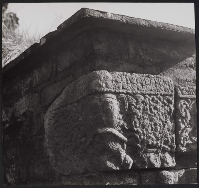 [Detail of stone carving, Kilteel Abbey, County Kildare]