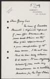 Letter from James Campbell, Baron Glenavy, to James Green Douglas regarding Senator [Thomas Westropp] Bennett,