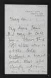 Letter from Anne Thackeray Ritchie, Kingsley Lodge, Lingfield Lodge, Wimbledon, to Jane Coffey regarding a maid,