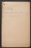 Manila folder with inscription in ink on cover "C. & A. G. / Requisitions of Ministry of Finance for Credit / Consolidated Fund Services",