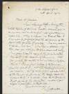 Letter from Sarah Cecilia Harrison to Thomas Johnson enclosing a statement titled "Dublin and the Poor Law",