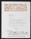 Letter from W. G. Lyon, Talbot Press, Dublin, to Diarmid Coffey regarding the publication of Diarmid's book,