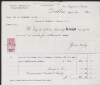 Receipt from Laurence A. Waldron & Co. for shares in Arthur Guinness Son & Company bought on behalf of  W. A. Redmond,