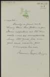 Letter from Francis Joseph Bigger to Diarmid Coffey sympathising with him on the death of Cesca,