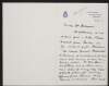 Letter from Lord Granard to John Redmond referring to General Douglas T. Hammond,