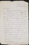 Letter from Stopford Augustus Brooke to John Richard Green discussing Green's work,