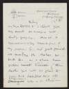 Letter from W. B. Yeats, Muckross House, Muckross, Co. Kerry, Ireland, to George Yeats,