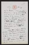 Letter from W. B. Yeats, Savile Club, 107 Piccadilly, [London], W., to George Yeats,
