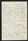 Letter from W. B. Yeats, Savile Club, 107 Piccadilly, [London], W., to George Yeats,