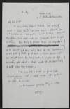 Letter from W. B. Yeats, Saville Club, 69 Brook Street, [London] W.1., to George Yeats,